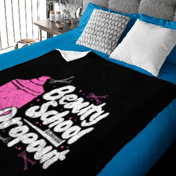 Discover Beauty School Dropout Hairstylist Hairdresser Baby Blankets