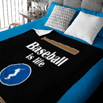 Discover Baseball is life Baby Blankets
