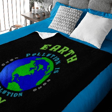 Discover Earth Day Pollution No Solution Save Rain Forest. Baby Blankets