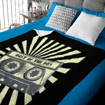 Discover 80s retro cassette nostalgia Baby Blankets
