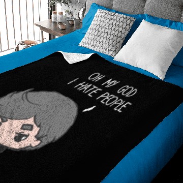 Discover omg i hate people Baby Blankets