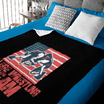 Discover College Wrestling Team Baby Blankets