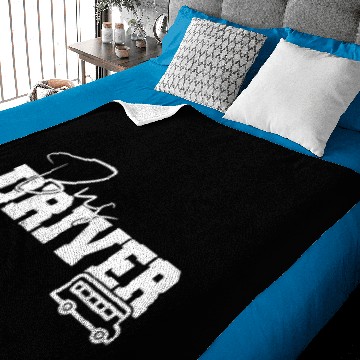 Discover School Bus Driver Gift Bus Driver Design Baby Blankets