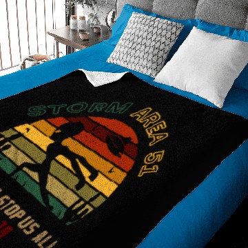 Discover Alien Storm Area 51 they Baby Blankets