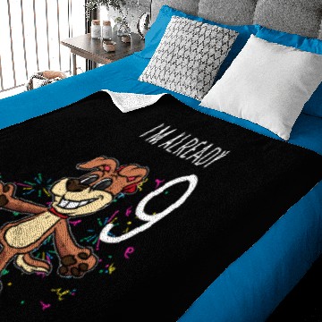 Discover 9th Birthday Dog Gift Baby Blankets