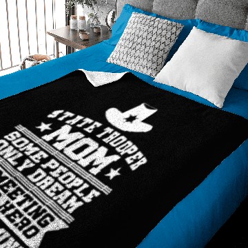 Discover State Trooper Mom Baby Blankets
