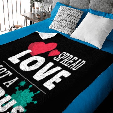 Discover Spread love not a virus Baby Blankets