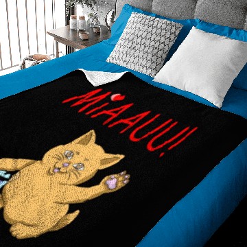 Discover TWO FACE CAT Baby Blankets