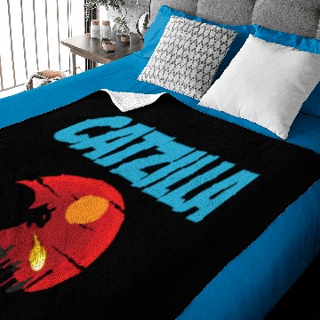 Discover Catzilla Cat Meow Baby Blankets