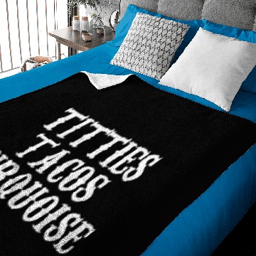 Discover Titties tacos turquoise Baby Blankets