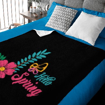 Discover Hello Spring Baby Blankets