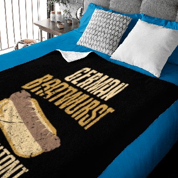 Discover German Bratwurst Consultant Funny Sausage Sandwich Baby Blankets