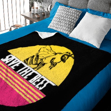Discover Save Bees Bee Beekeeper Gift Baby Blankets