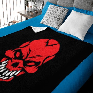 Discover Red Skull Baby Blankets