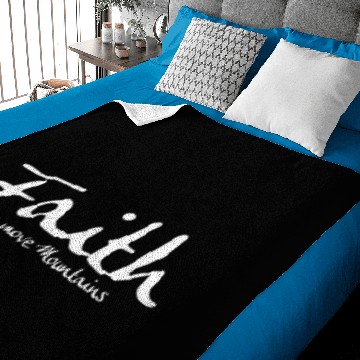 Discover Faith can move mountains Baby Blankets