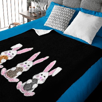 Discover Easter Bunny egg Zebra Giraffe Leopard Cute Easter Baby Blankets