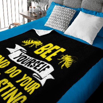 Discover Beekeeper Gift I Honeycomb Beekeeping Honey Bee Baby Blankets