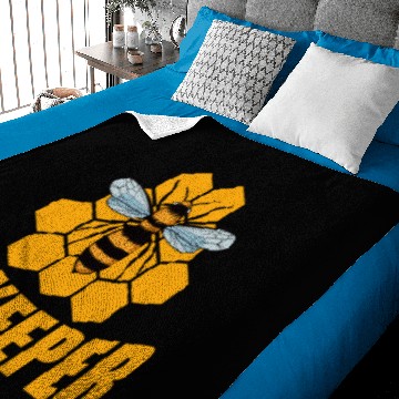 Discover Beekeeper Gift I Honeycomb Beekeeping Honey Bee Baby Blankets