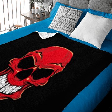 Discover Red Skull Baby Blankets