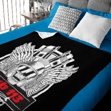 Discover Raider Skull red Logo Baby Blankets
