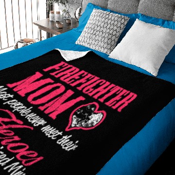 Discover firefighter mom Baby Blankets