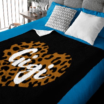Discover Leopard Print Heart Gigi Baby Blankets