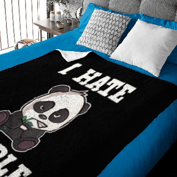 Discover I Hate People - cute and angry Panda Baby Blankets
