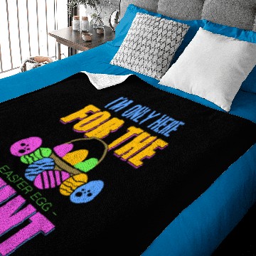 Discover Easter Bunny Eggs funny Happy idea Gift Cool Jesus Baby Blankets