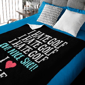 Discover I Hate Golf Baby Blankets