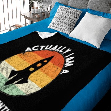 Discover Actually I am a rocket scientist Baby Blankets