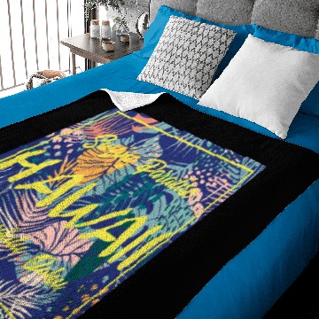 Discover Hawaii Surfing Paradise Baby Blankets