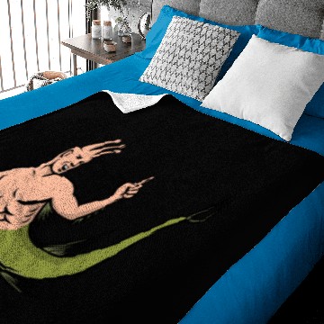 Discover Sea Monkey Pointing Mascot Baby Blankets