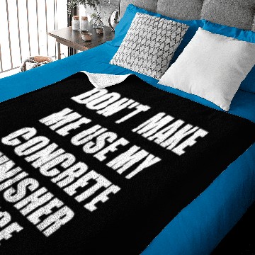 Discover Concrete Finisher Voice Funny Gift Baby Blankets