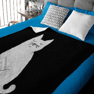 Discover cat grey Baby Blankets