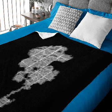 Discover Scribbled Los Angeles city map in white Baby Blankets