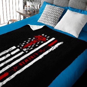Discover American Lineman Heartbeat Baby Blankets