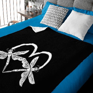 Discover Dragonflies Heart Insect Dragonflies Baby Blankets