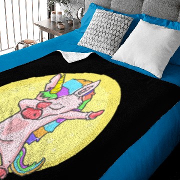 Discover Dab Rainbow unicorn - cute unicorn Baby Blankets