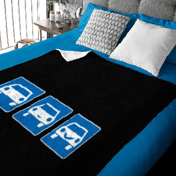 Discover Traffic sign driver's license car comic smile Baby Blankets