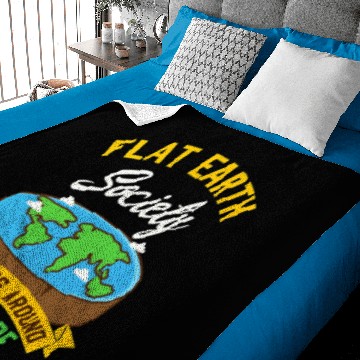 Discover flat earth merchandise Baby Blankets