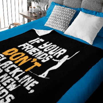 Discover Find new friends when they're not slacklining Baby Blankets