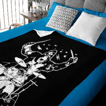 Discover King Kong Playing Drums Baby Blankets