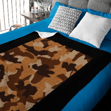 Discover Camouflage Brown Baby Blankets