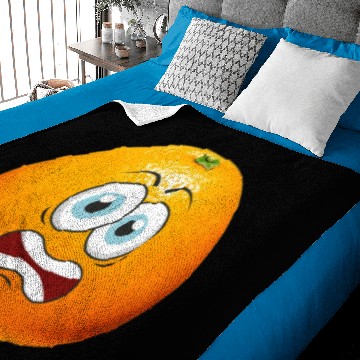 Discover funny orange fruit Baby Blankets