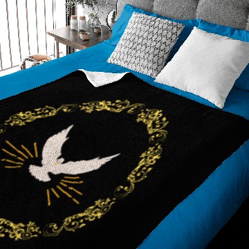 Discover Multi Gold Hope Dove Baby Blankets