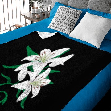 Discover Lily Flower Tattoo Gift Idea Baby Blankets