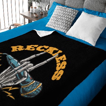 Discover Reckless Skeleton hand Baby Blankets