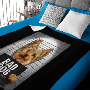 Discover Bad Dog Yorkie Dog Baby Blankets