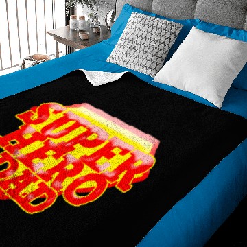 Discover Super Hero Dad Baby Blankets