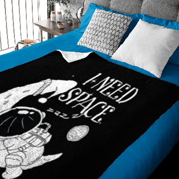 Discover I Need Space Retro Funny I Need Espacio playera Baby Blankets